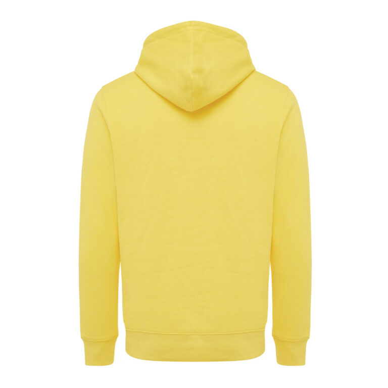 Sweater à capuche léger en coton recyclé Rila, jaune