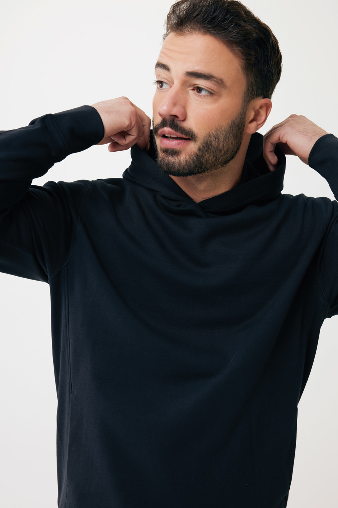 Sweat à capuche avec poches latérales Yengo, noir