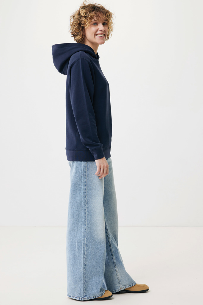 Yengo Hoodie mit Seitentaschen aus rec. Baumwolle, navy blau