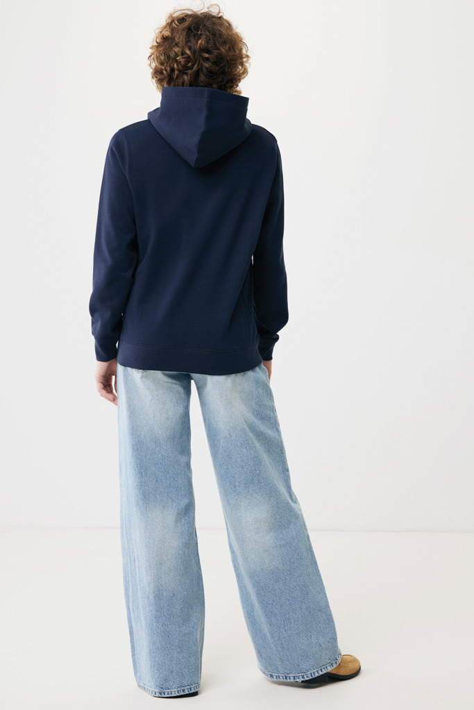 Yengo Hoodie mit Seitentaschen aus rec. Baumwolle, navy blau