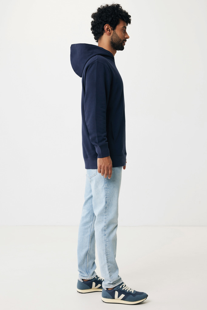 Yengo Hoodie mit Seitentaschen aus rec. Baumwolle, navy blau