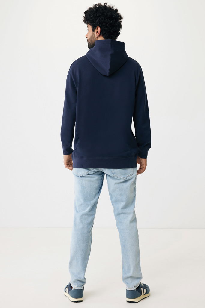 Yengo Hoodie mit Seitentaschen aus rec. Baumwolle, navy blau