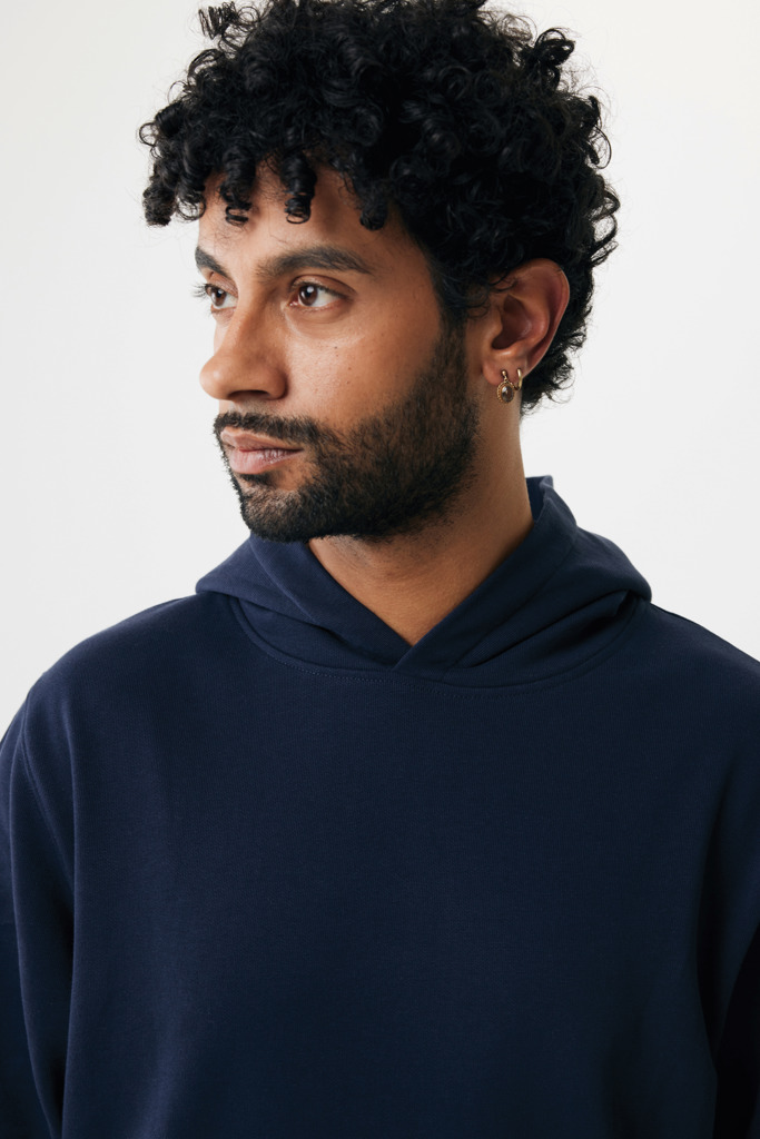 Yengo Hoodie mit Seitentaschen aus rec. Baumwolle, navy blau