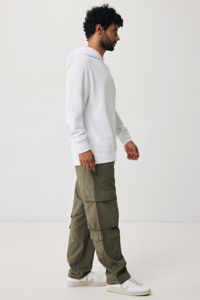 Yengo recycled cotton hoodie with sidepockets, recycled whit
