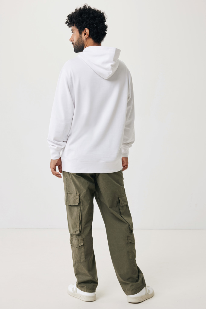 Yengo recycled cotton hoodie with sidepockets, recycled whit