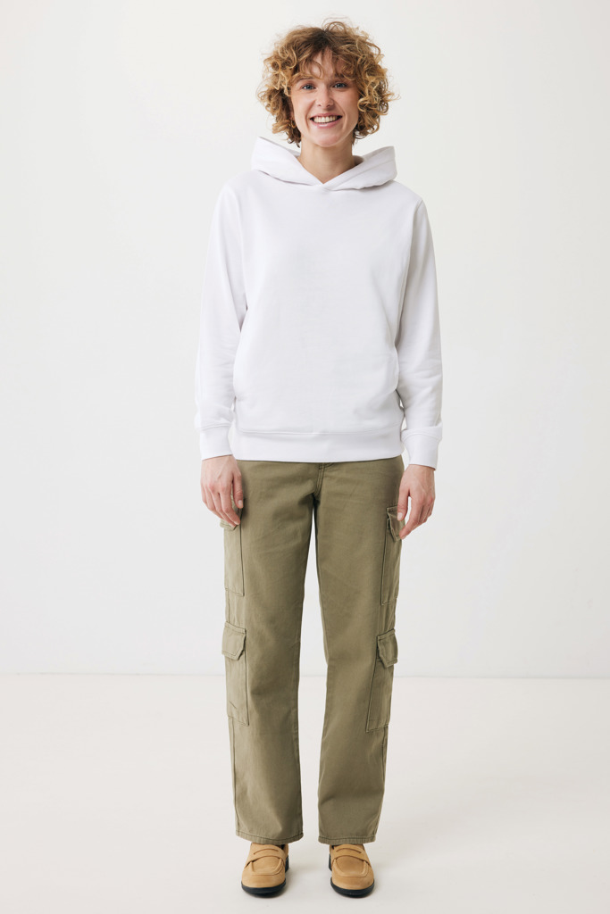 Yengo recycled cotton hoodie with sidepockets, recycled whit
