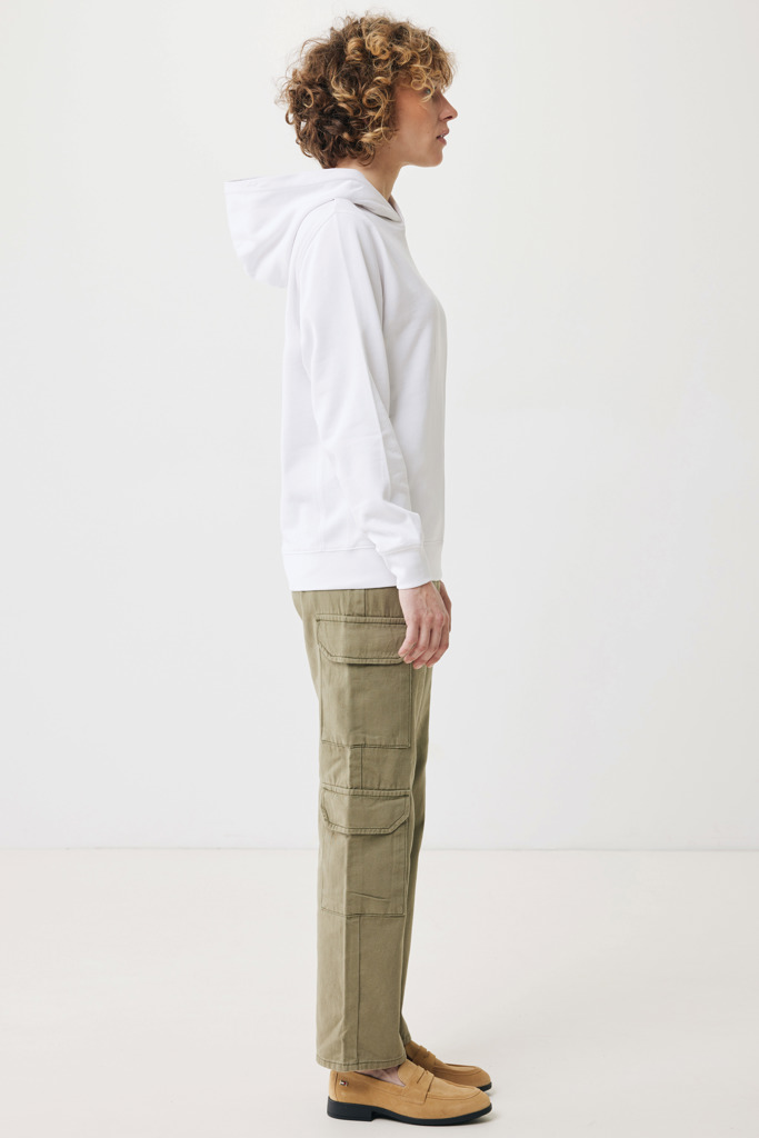 Yengo recycled cotton hoodie with sidepockets, recycled whit