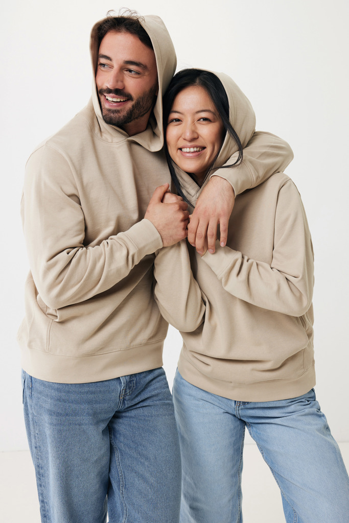 Yengo recycled cotton hoodie with sidepockets, desert