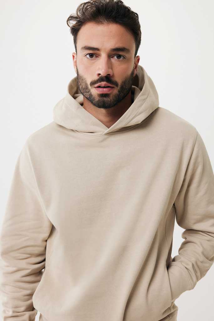 Yengo recycled cotton hoodie with sidepockets, desert