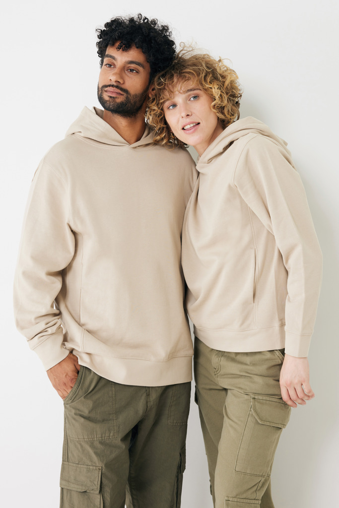 Yengo recycled cotton hoodie with sidepockets, desert