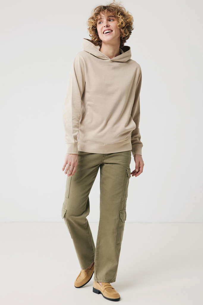 Yengo recycled cotton hoodie with sidepockets, desert
