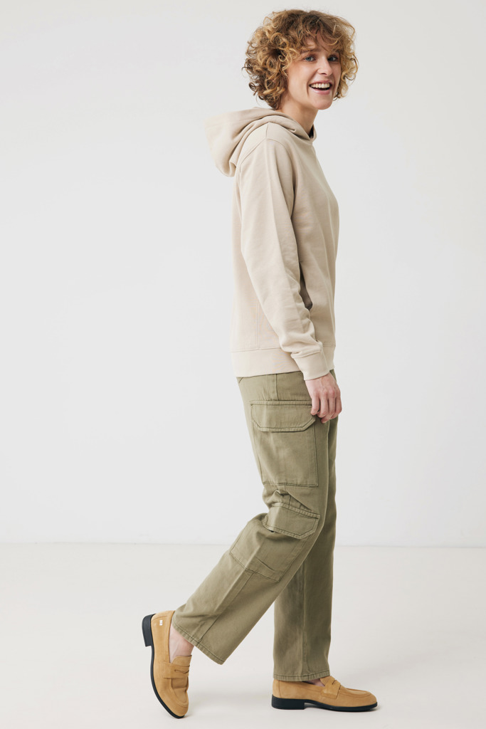 Yengo recycled cotton hoodie with sidepockets, desert