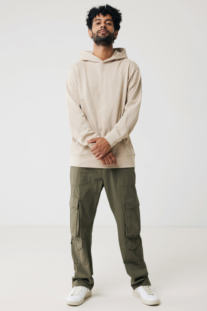 Yengo recycled cotton hoodie with sidepockets, desert