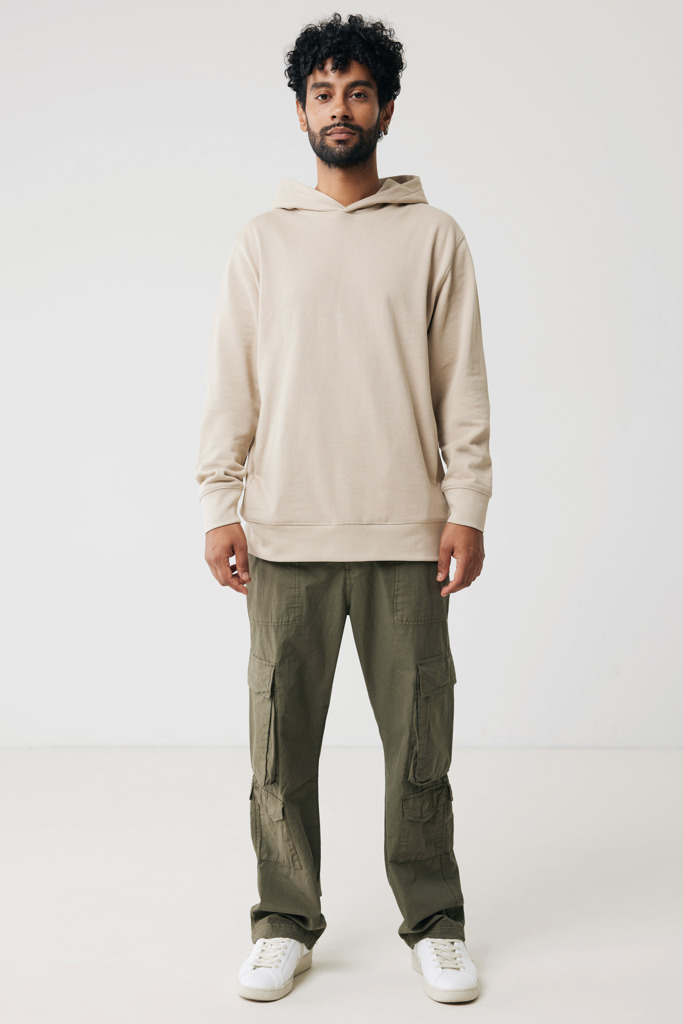 Yengo recycled cotton hoodie with sidepockets, desert
