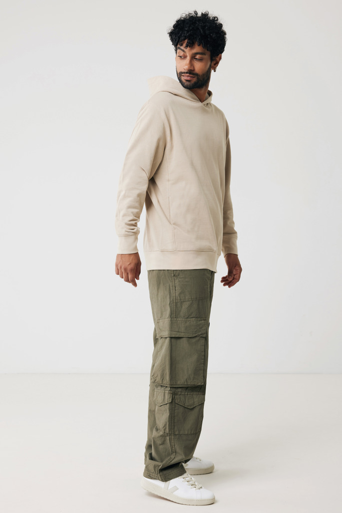 Yengo recycled cotton hoodie with sidepockets, desert