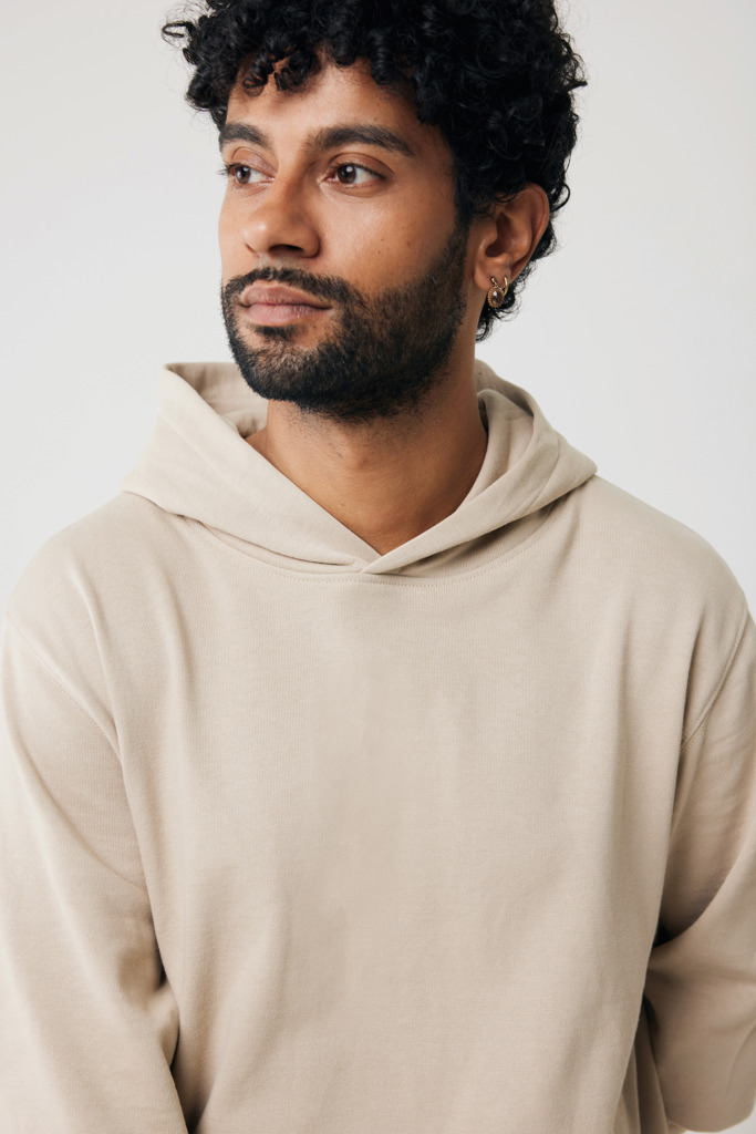 Yengo recycled cotton hoodie with sidepockets, desert