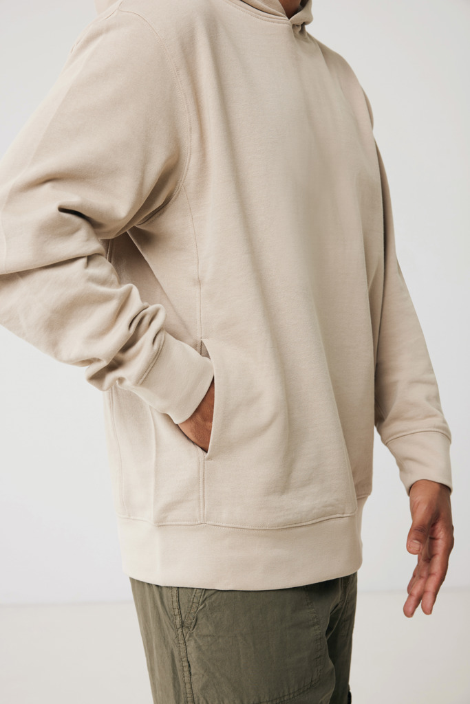 Yengo recycled cotton hoodie with sidepockets, desert