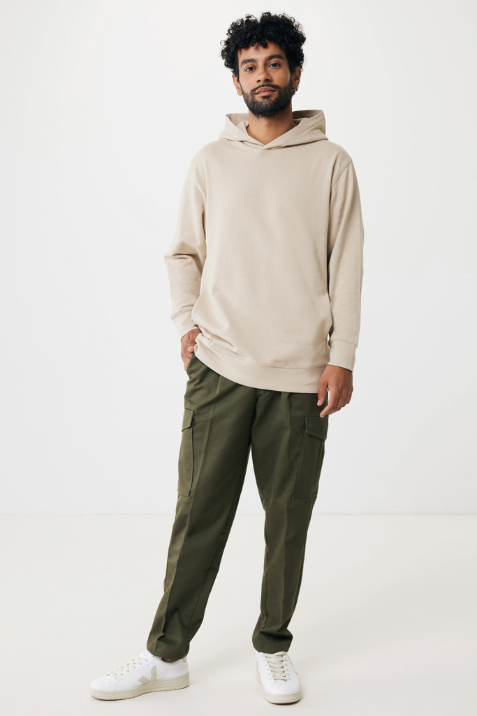 Yengo recycled cotton hoodie with sidepockets, desert