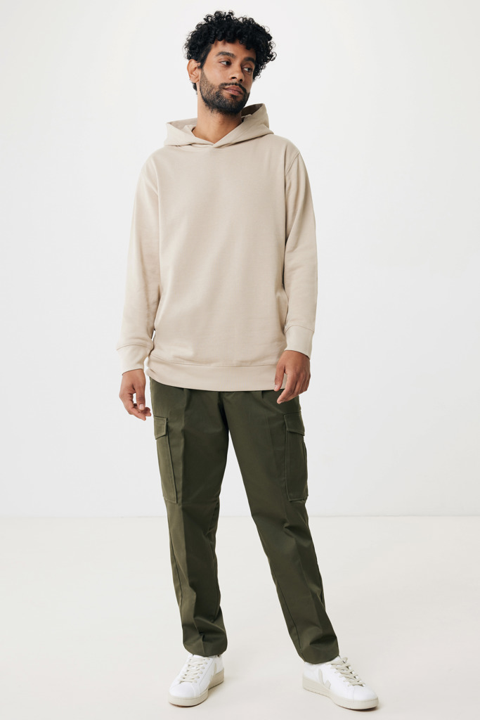 Yengo recycled cotton hoodie with sidepockets, desert