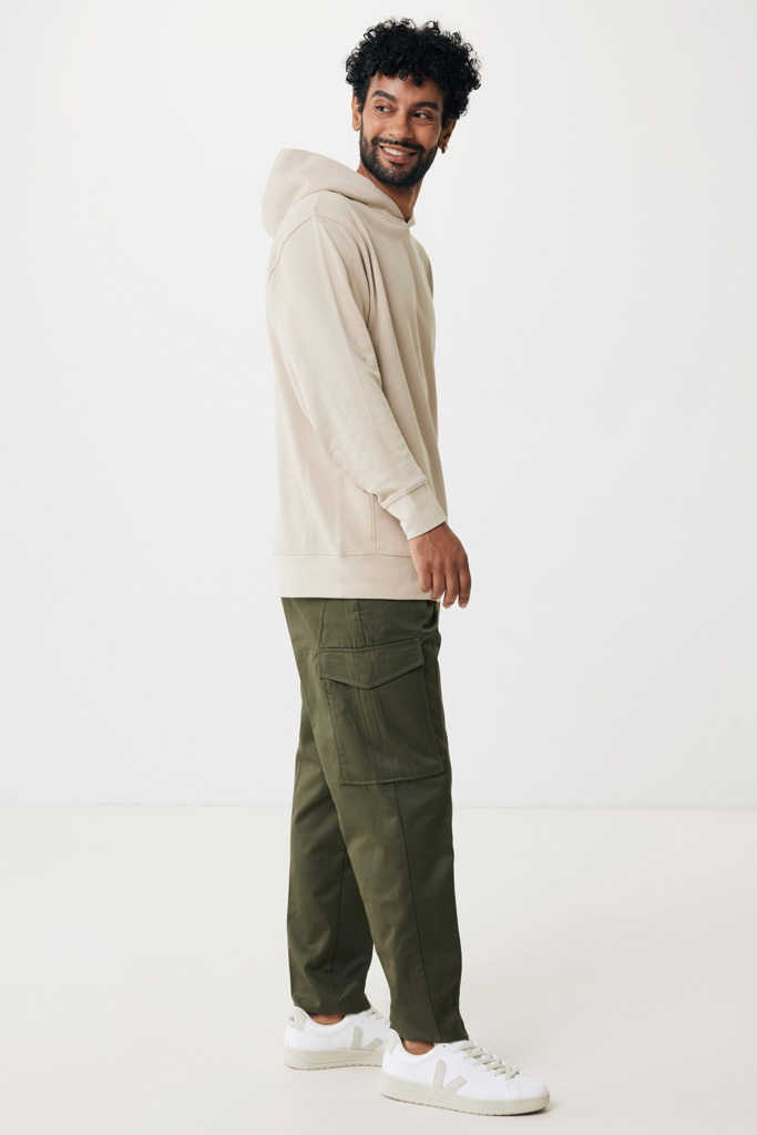 Yengo recycled cotton hoodie with sidepockets, desert