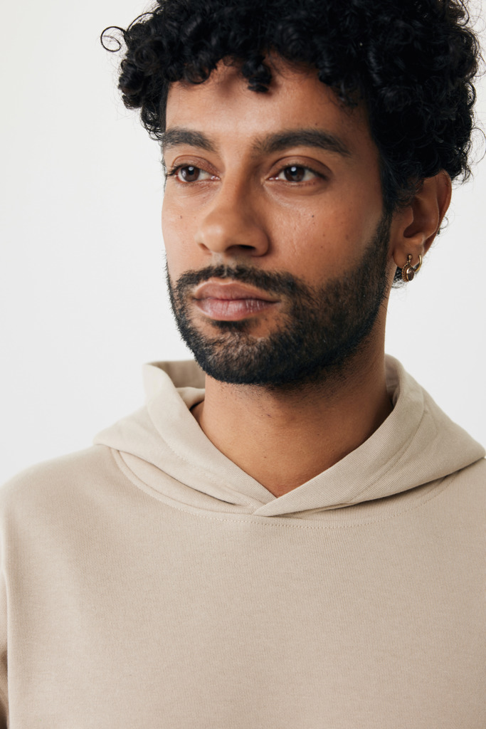 Yengo recycled cotton hoodie with sidepockets, desert