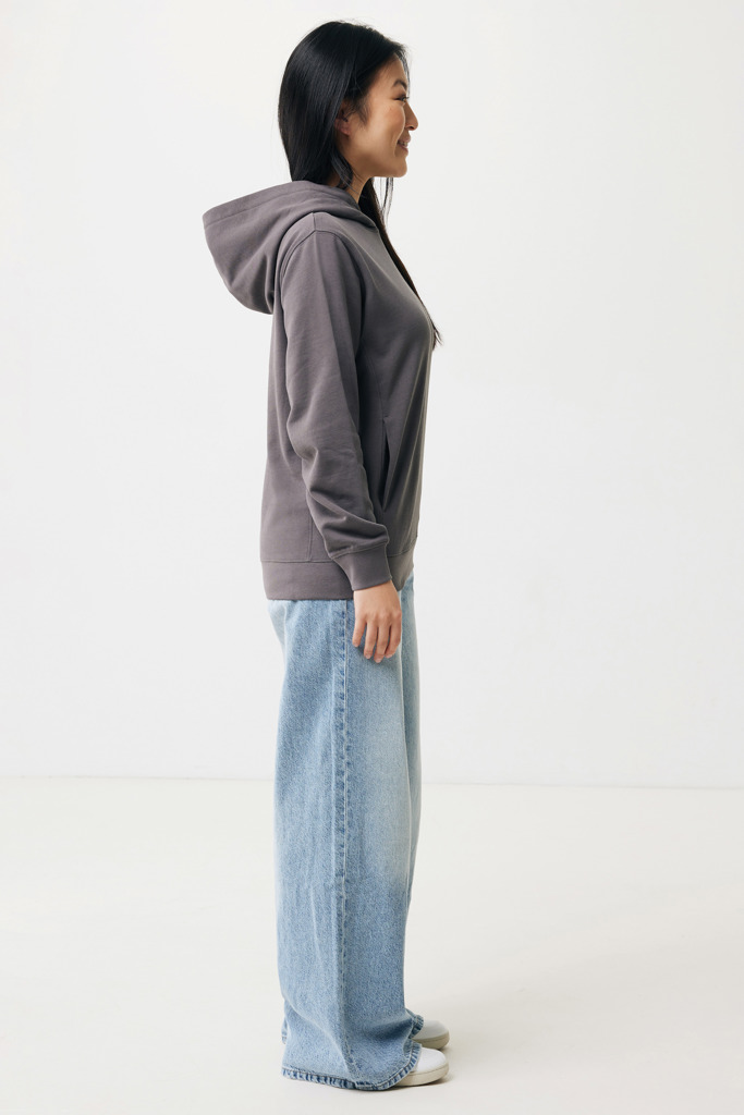 Yengo recycled cotton hoodie with sidepockets, anthracite