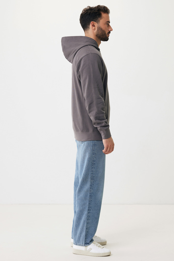 Yengo recycled cotton hoodie with sidepockets, anthracite