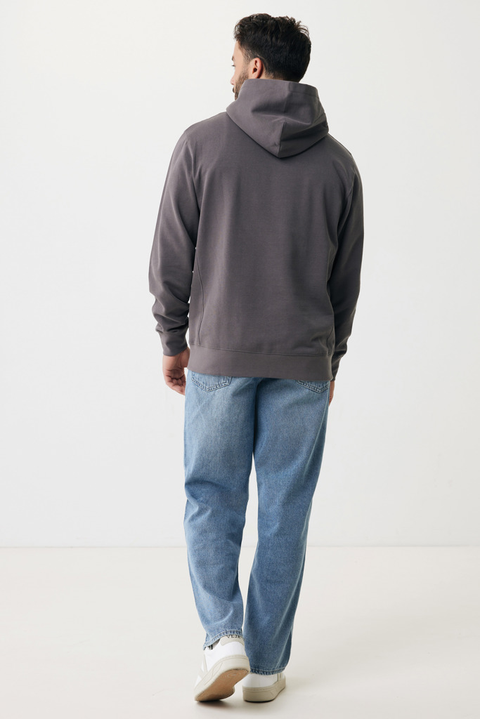 Yengo recycled cotton hoodie with sidepockets, anthracite