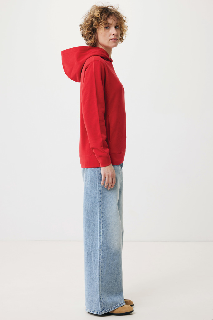 Yengo Sudadera Capucha Algodón Reciclado, rojo