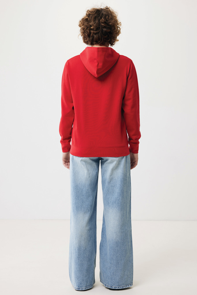 Yengo Sudadera Capucha Algodón Reciclado, rojo