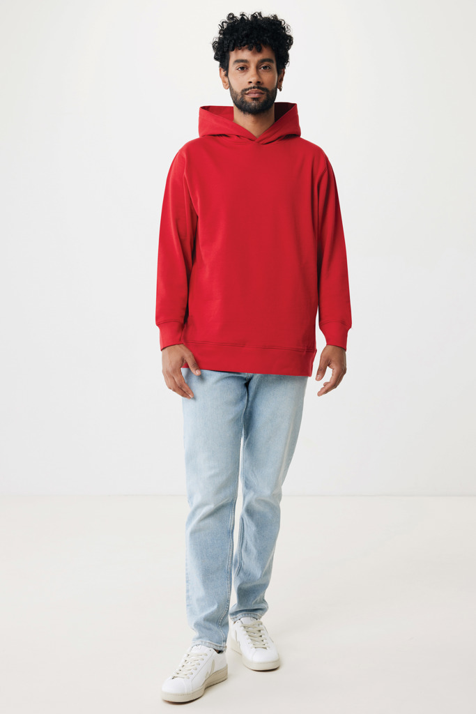 Yengo Sudadera Capucha Algodón Reciclado, rojo