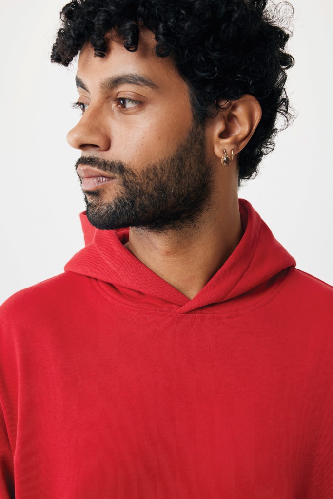 Yengo Sudadera Capucha Algodón Reciclado, rojo