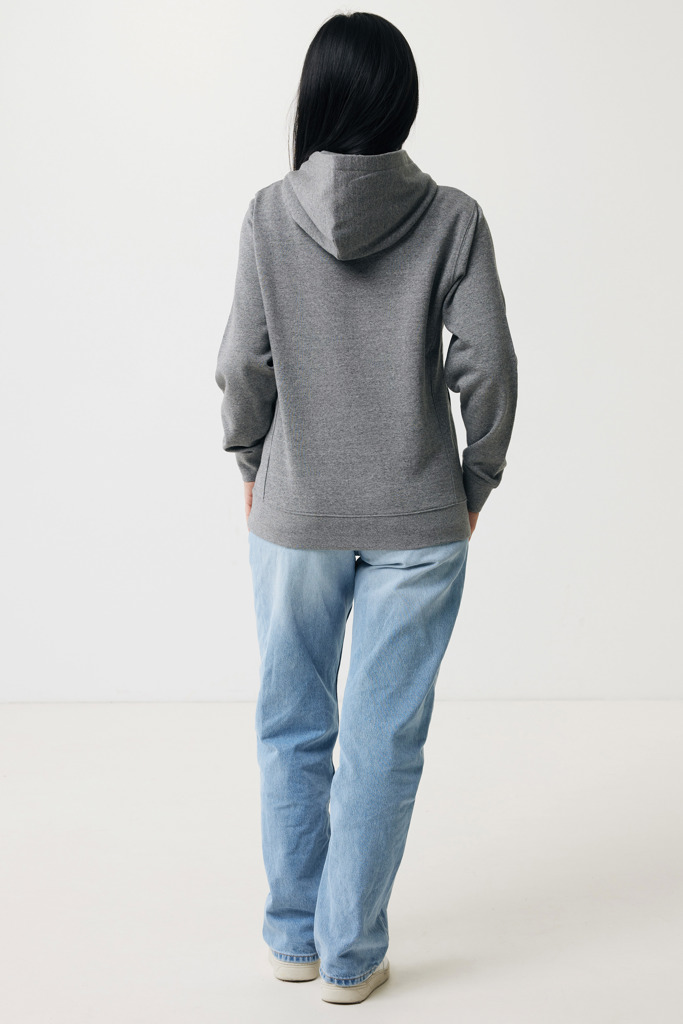 Yengo recycled cotton hoodie with sidepockets, light heather