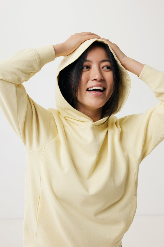 Sweat à capuche avec poches latérales Yengo, cream yellow