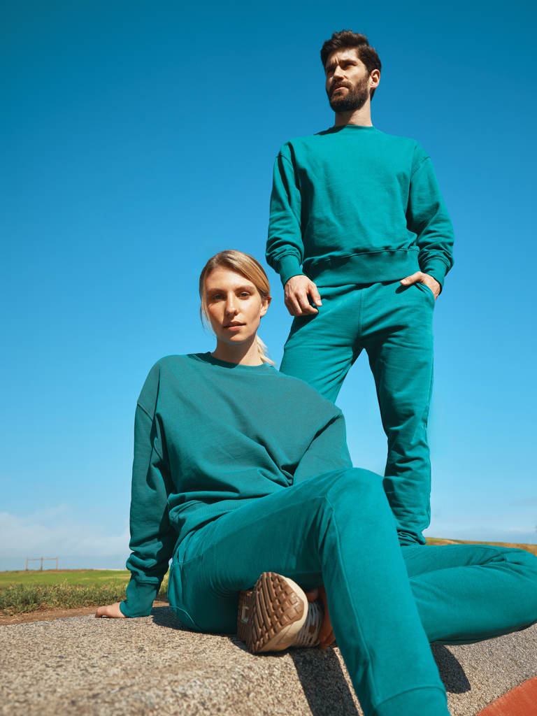 Cooper gerecycled katoenen joggingbroek, verdigris