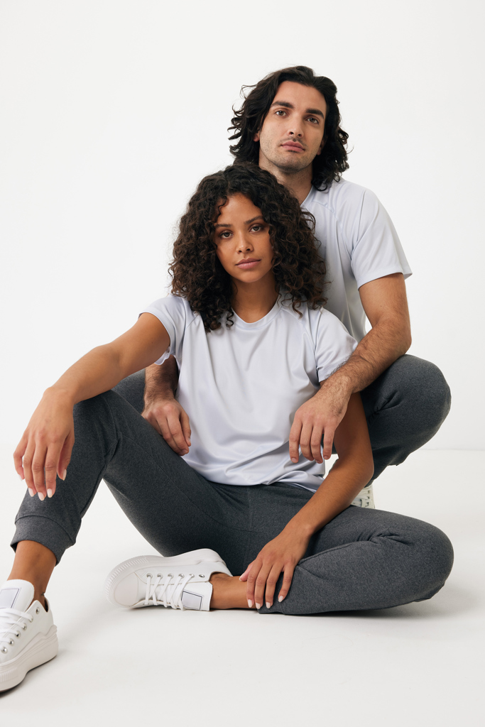 Jogging en coton recyclé Cooper, heather anthracite