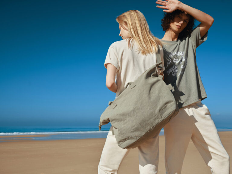 Jogging en coton recyclé Cooper, natural raw