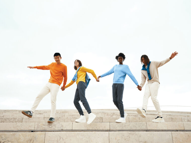 Jogging en coton recyclé Cooper, natural raw