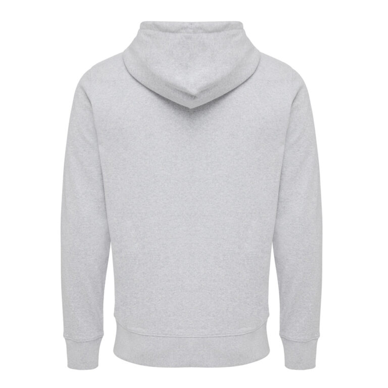 Abisko gerecycled katoen hoodie met rits, heather grey