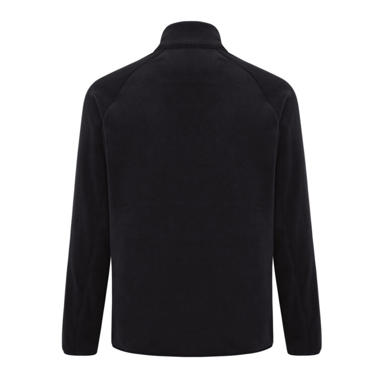 Talung recycled polyester microfleece zip through, black