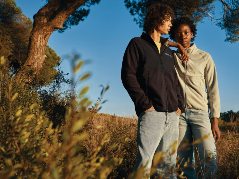 Talung recycled polyester microfleece zip through, black