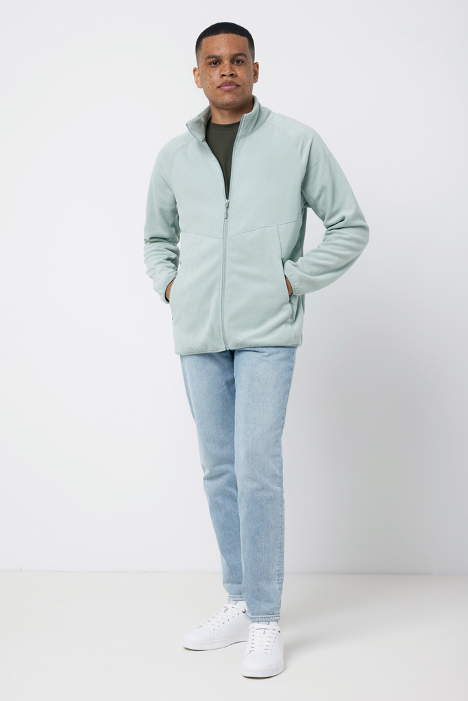 Talung recycled polyester microfleece zip through, iceberg g
