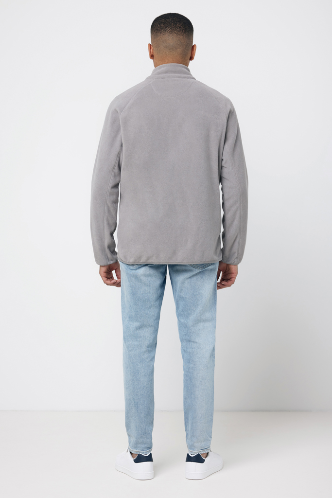Talung recycled polyester microfleece zip through, storm gre