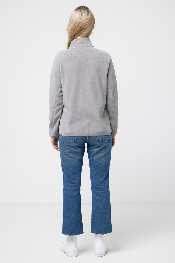 Talung recycled polyester microfleece zip through, storm gre