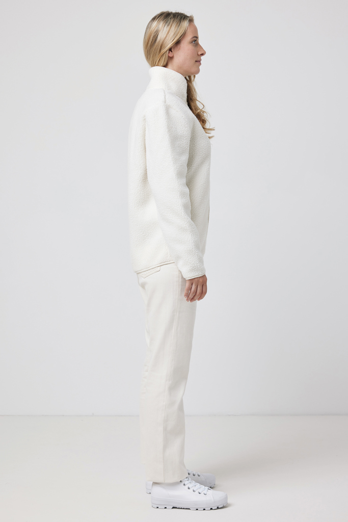 Diran recycled polyester pile fleece jacket, natural