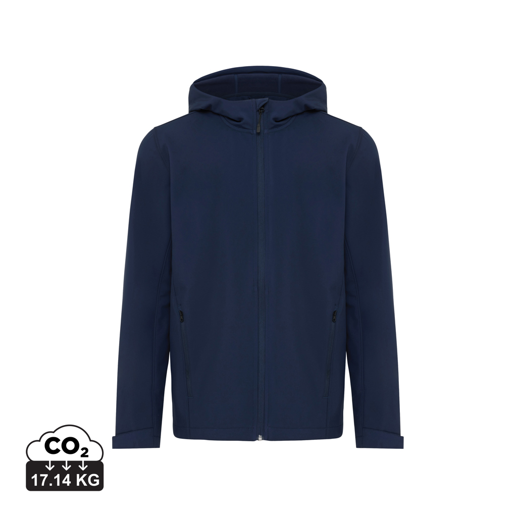 Giacca softshell da uomo Makalu in rPET, blu navy