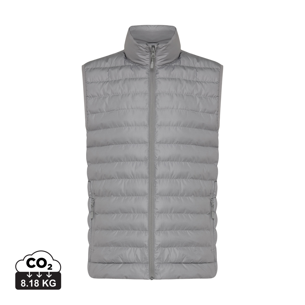 Gilet da uomo Meru in rPET, grigio argento