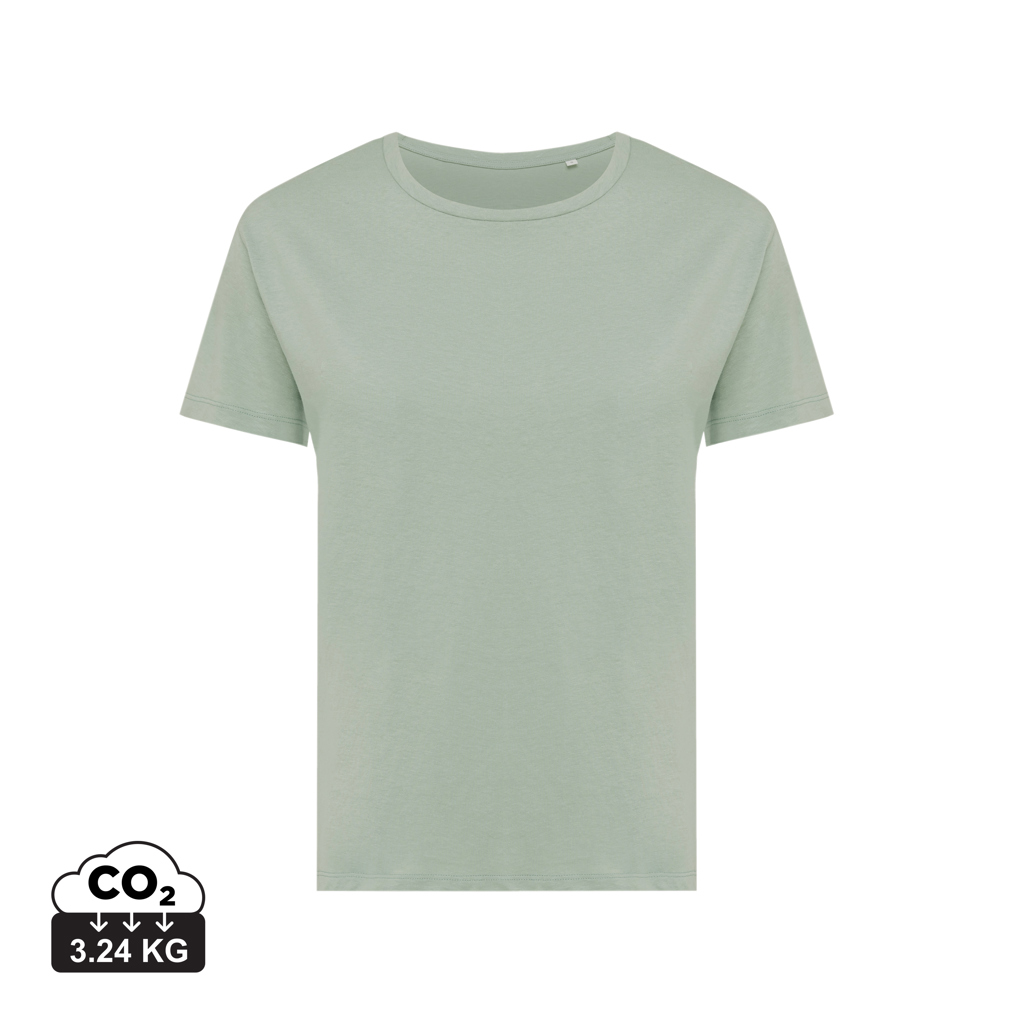 Yala women lightweight recycled cotton t-shirt, iceberg gree
