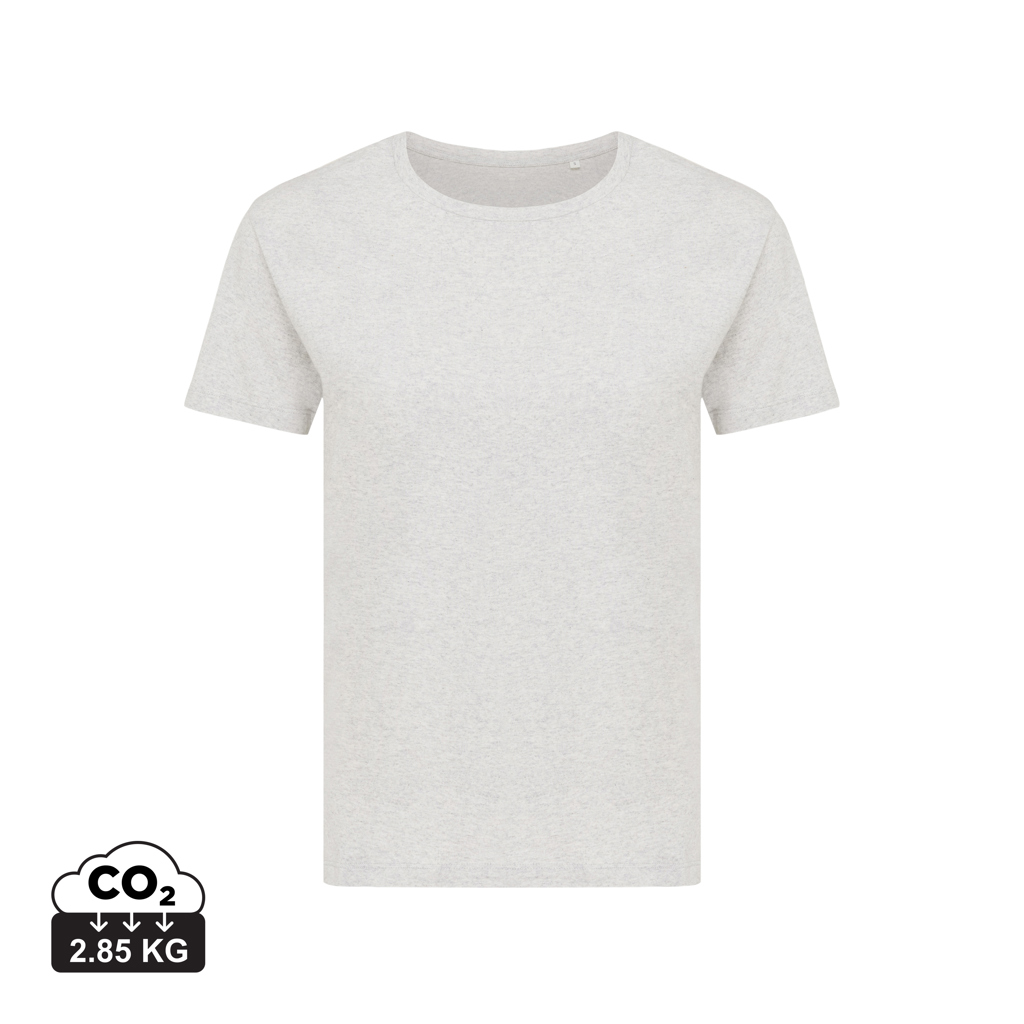 T-shirt da donna Yala in cotone riciclato, light heather gre