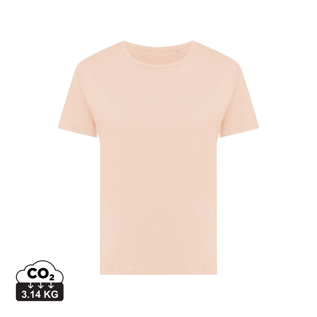 Yala women lightweight recycled cotton t-shirt, peach nectar